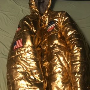 gold champion jacket